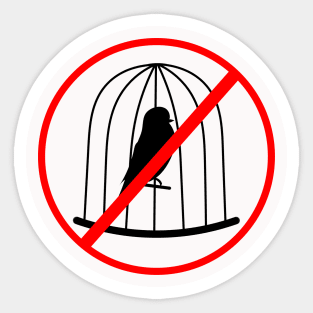 Freedom for Birds Sticker